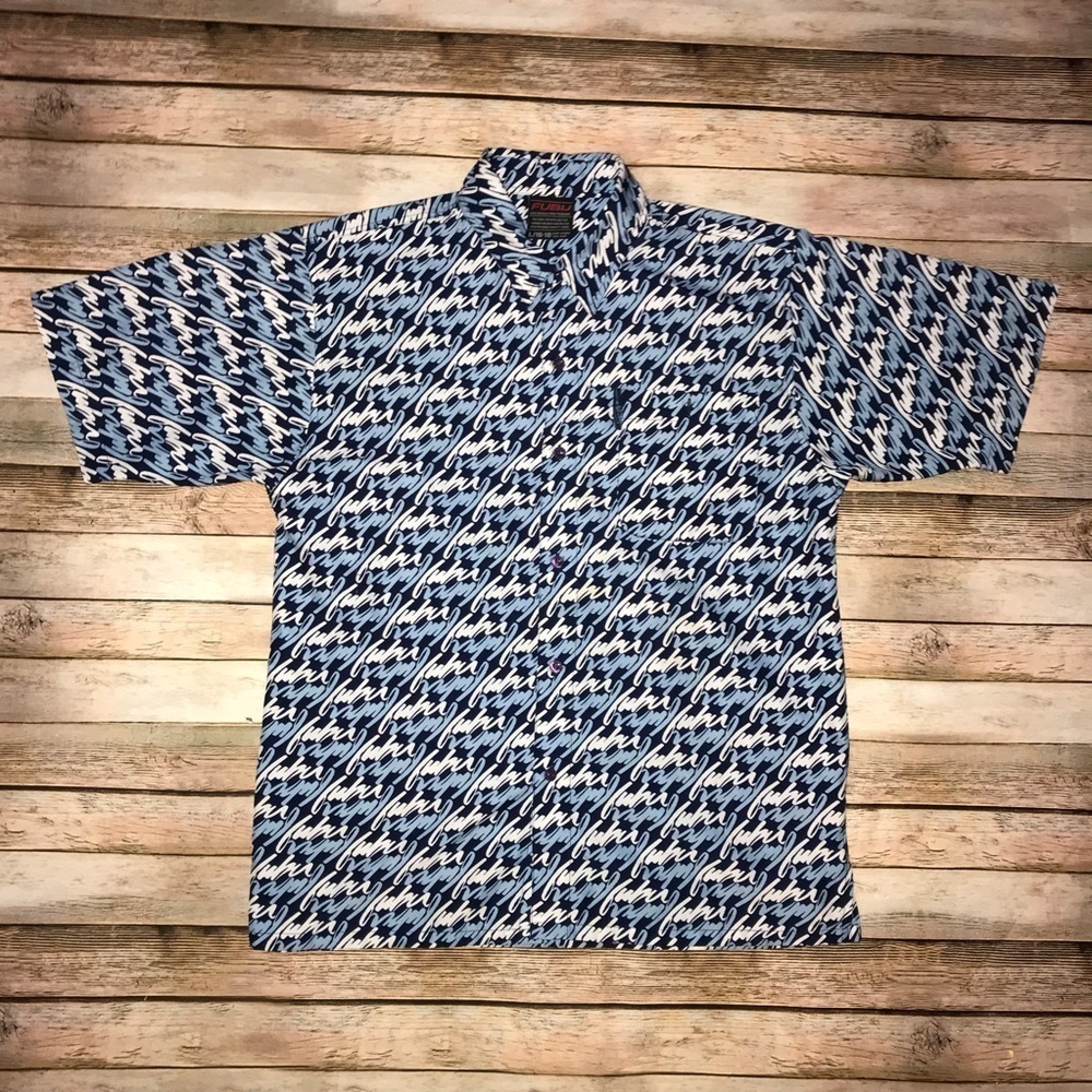 Vintage Fubu Script Button Down Shirt